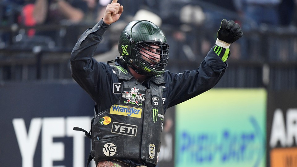 Chase Outlaw celebrates