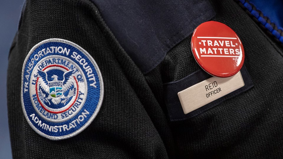A Transportation Security Administration (TSA) agent