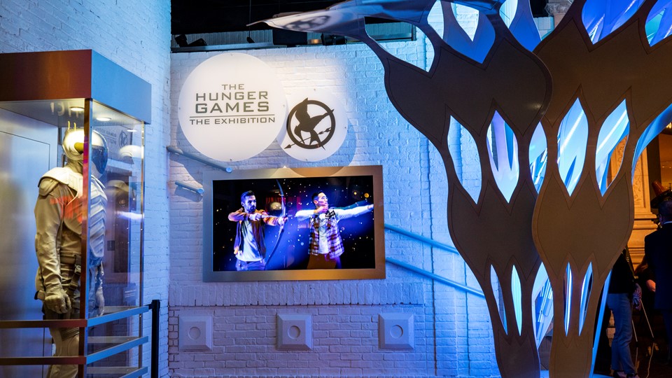 The exterior of The Hunger Games: The Exhibition