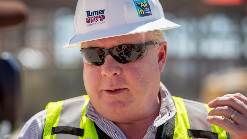 Dewey Newton, senior vice president of Turner Construction