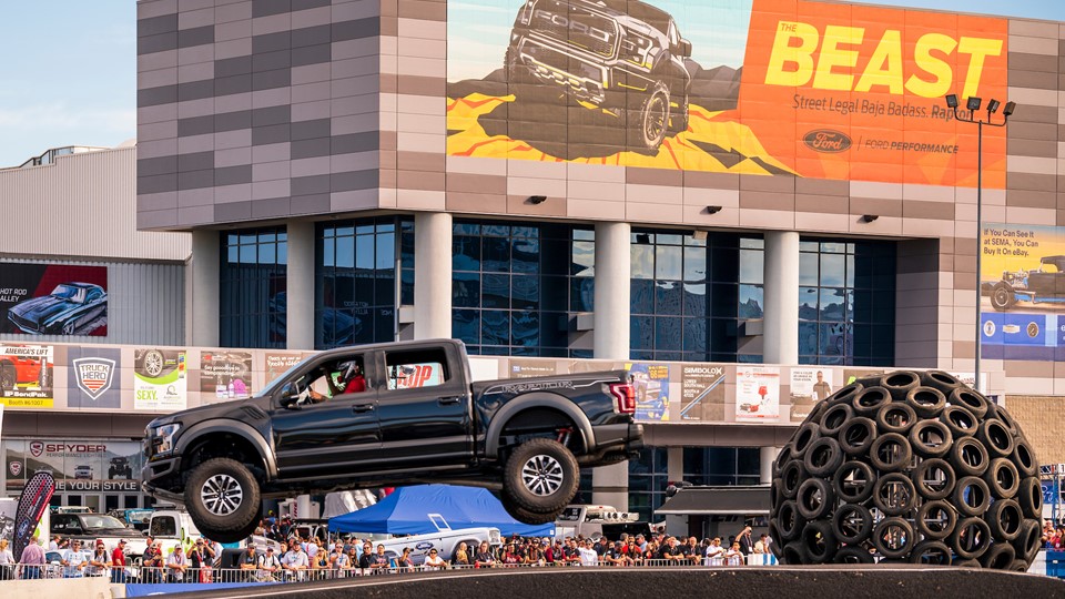 A Ford Raptor pickup