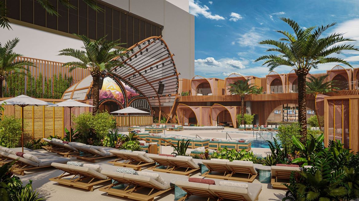 AYU Dayclub Rendering at Resorts World Las Vegas