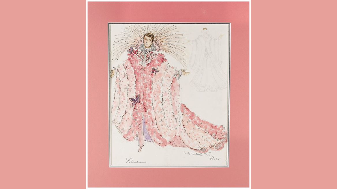 Liberace Real and Beyond Exhibit Faberge Egg Sketch