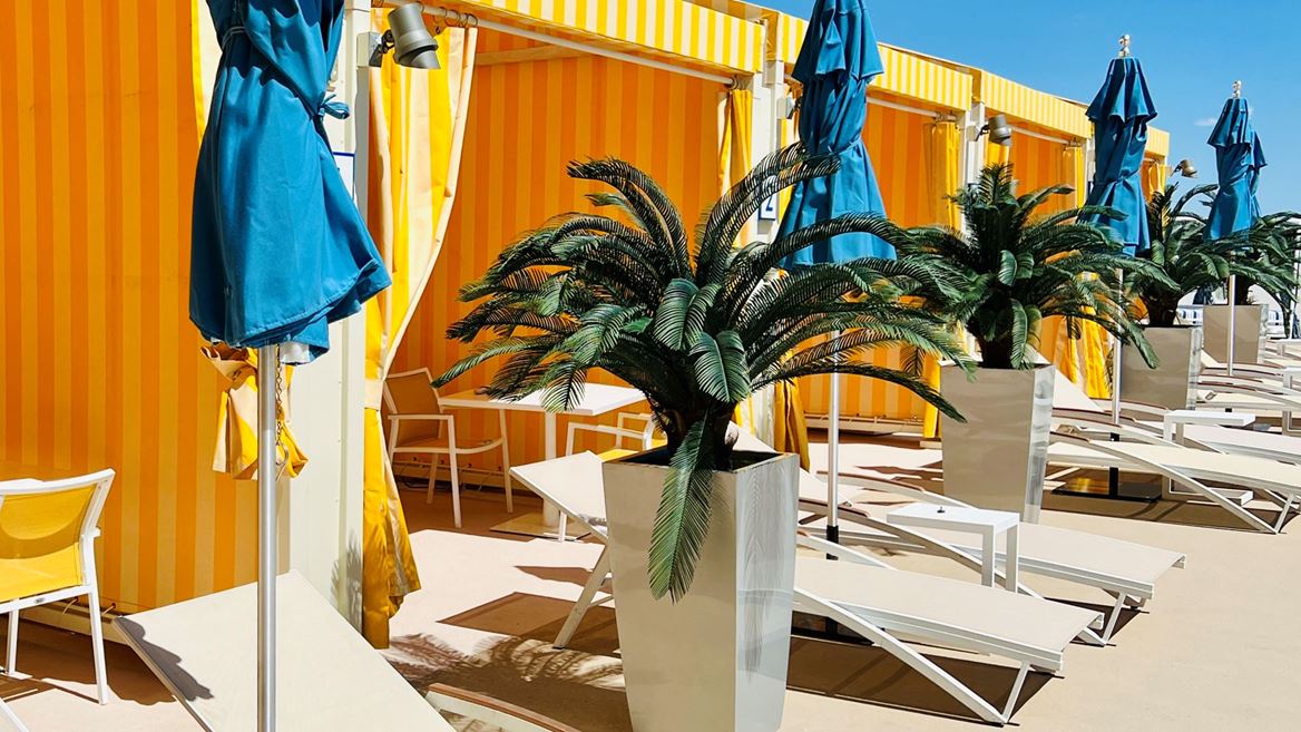 The STRAT Hotel Casino SkyPod Swim Social Cabanas