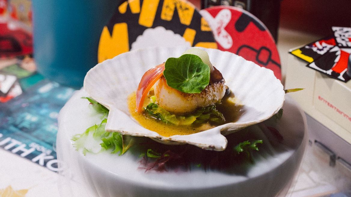 Wynn LV Min's Test Kitchen Hokkaido Scallop Courtesy of Wynn Las Vegas