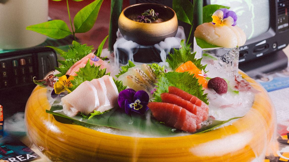 Wynn LV Min s Test Kitchen Premium Sashimi Plate Courtesy of Wynn Las Vegas