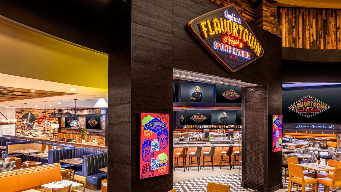 Front Entry of Guy Fieri s Flavortown Sports Kitchen at Horseshoe Las Vegas