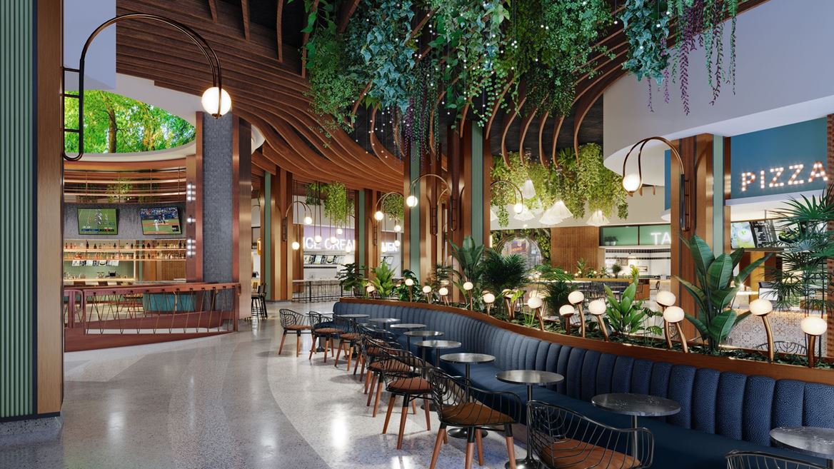 Miracle Mile Shops Miracle Eats Rendering