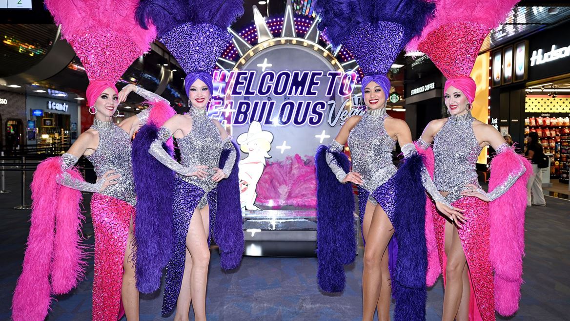 Showgirls at Fabulous Pickups Photo Bench