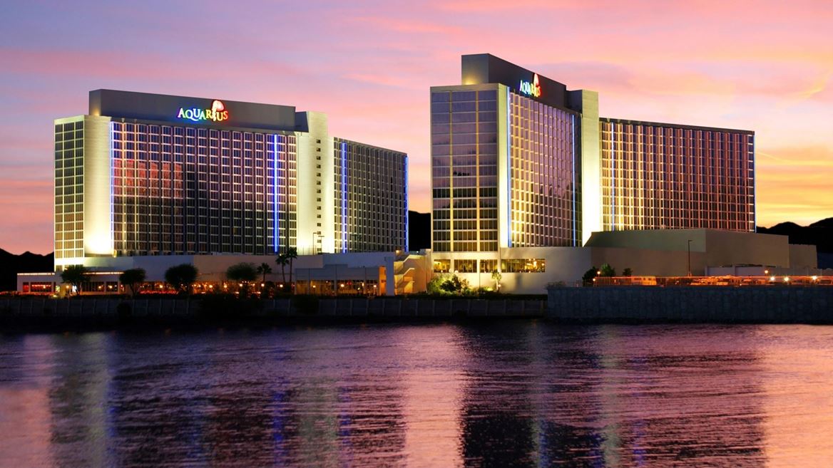 Aquarius Casino Resort in Laughlin courtesy Golden Entertainment Inc