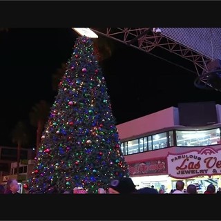 Fremont Street Experience Holiday Decor
