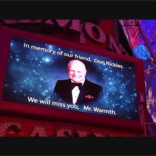 Don Rickles Marquee Tribute - Fremont Street and Downtown Las Vegas