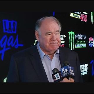Michael Gaughan talks about sports in Las Vegas at the NASCAR announcement.