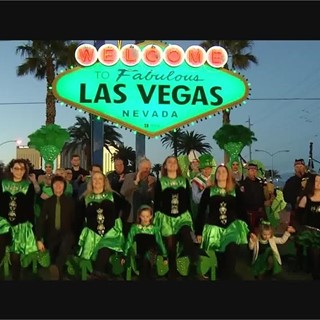 Las Vegas Sign Goes Green - RAW VIDEO