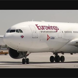 Eurowings Landing in Las Vegas - RAW VIDEO