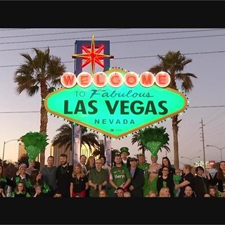 Welcome Sign Goes Green for St. Patrick's Day