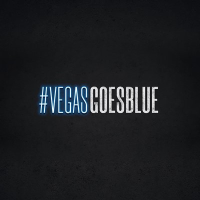 Vegas Goes Blue (Square Image)