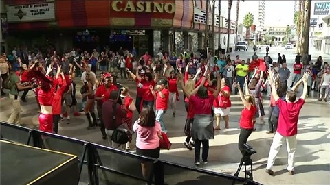 a-surprise--flash-mob--in-downtown-las-vegas-for-national-travel-and-tourism-week-