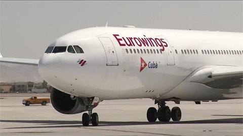 eurowings-landing-in-las-vegas---raw-video
