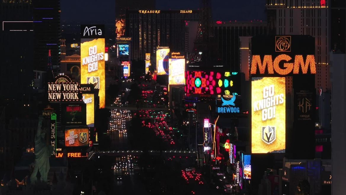 las-vegas-celebrates-the-vegas-golden-knights--stanley-cup-finals-position-with-a-resort-marquee-tak