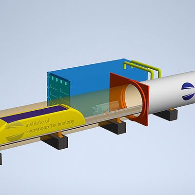 Model of the hyperloop in Emden