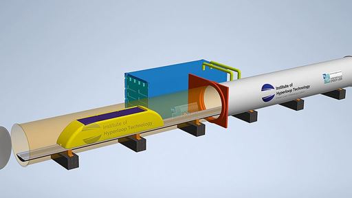 Model of the hyperloop in Emden