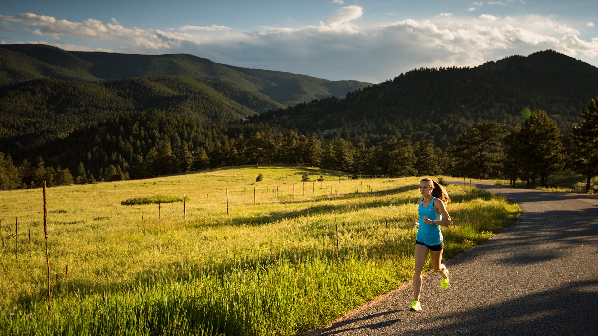 Jenny Simpson on a Training Run