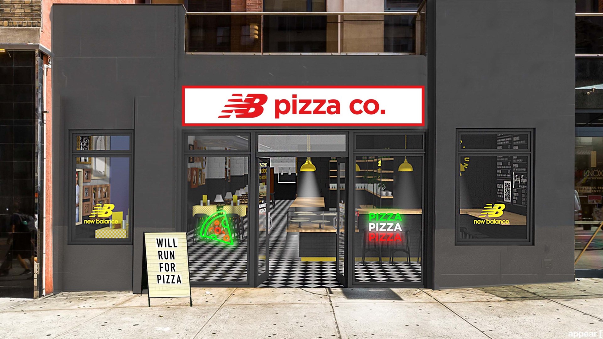 NB Pizza Co. Pop-Up Exterior Rendering
