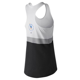 Women's Marathon NB Athletics Novelty Tank Black with Grey Back - WT73551V