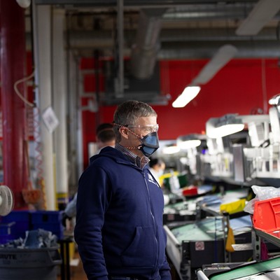 New Balance President and CEO, Joe Preston, at the company’s Lawrence, MA factory