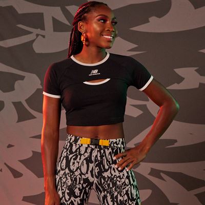 New Balance Coco Gauff Collection - Fitted Ringer Tee with Utility Fitted Short