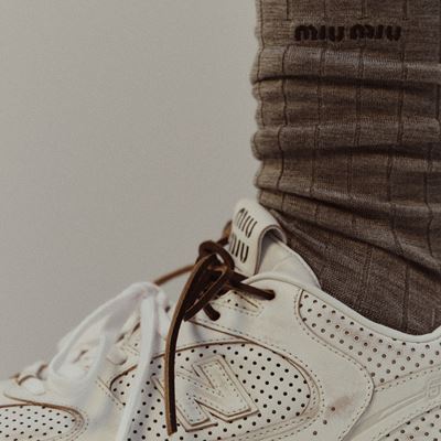 260518 02 miu miu new balance cz 03 zaerpour shoes and socks on model 0010