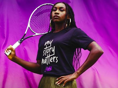 Team New Balance Tennis Athlete Coco Gauff for the My Story Matters Campaign in Honor of Black History Month