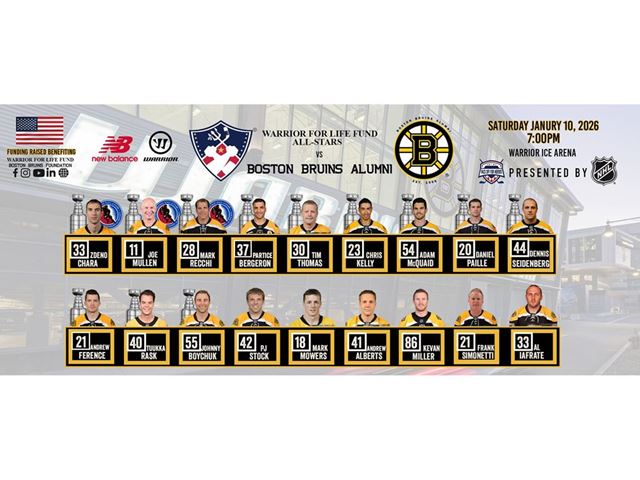 Warrior for Life Fund All Stars vs Boston Bruins Alumni