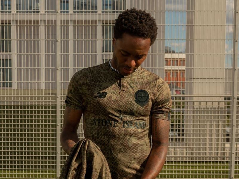 New Balance x Stone Island Collaborate For Football Collection Full Kit on Raheem Sterling