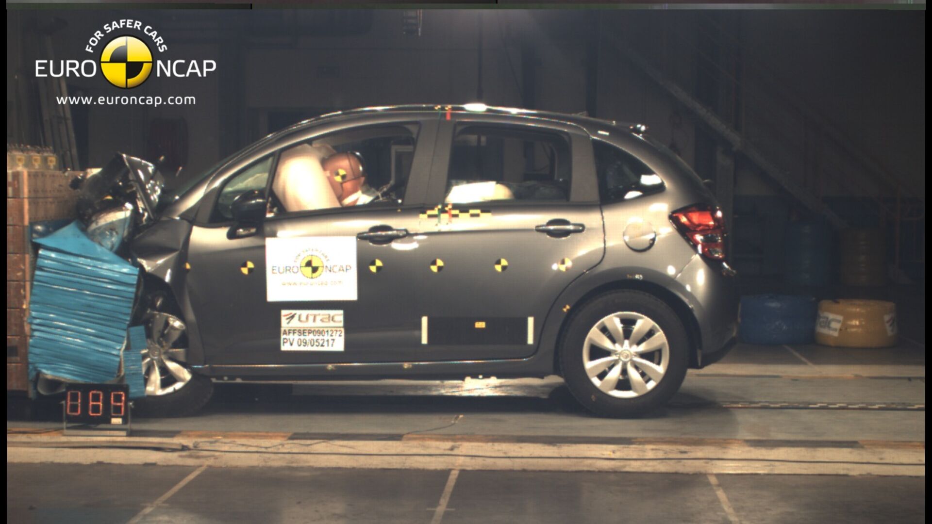Citroën C3 - Frontal crash test 2009
