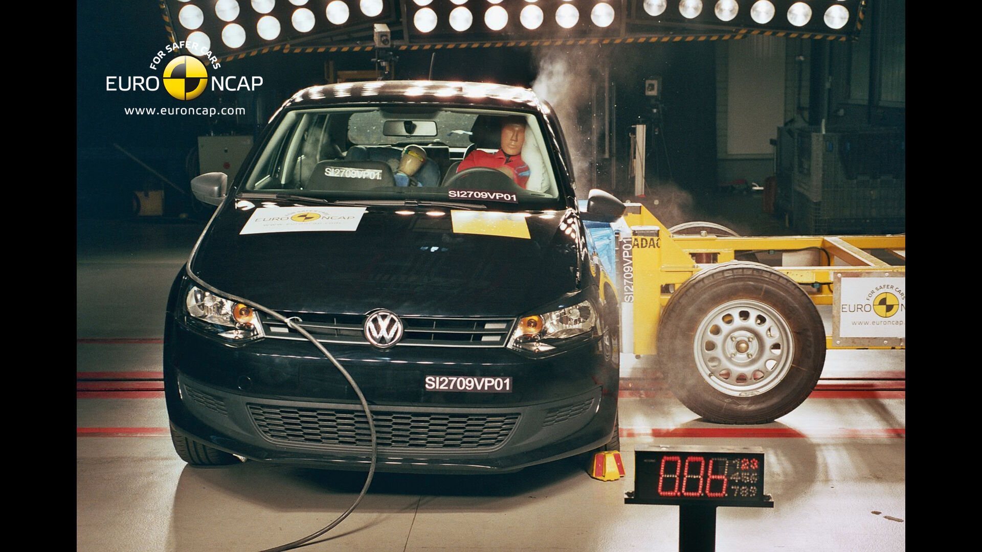 VW Polo- Side crash test 2009