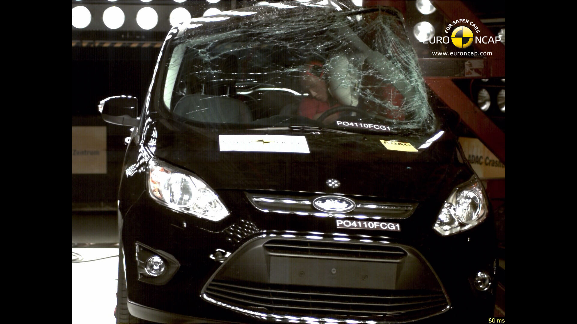Ford Grand C-Max  -  Pole crash test 2010