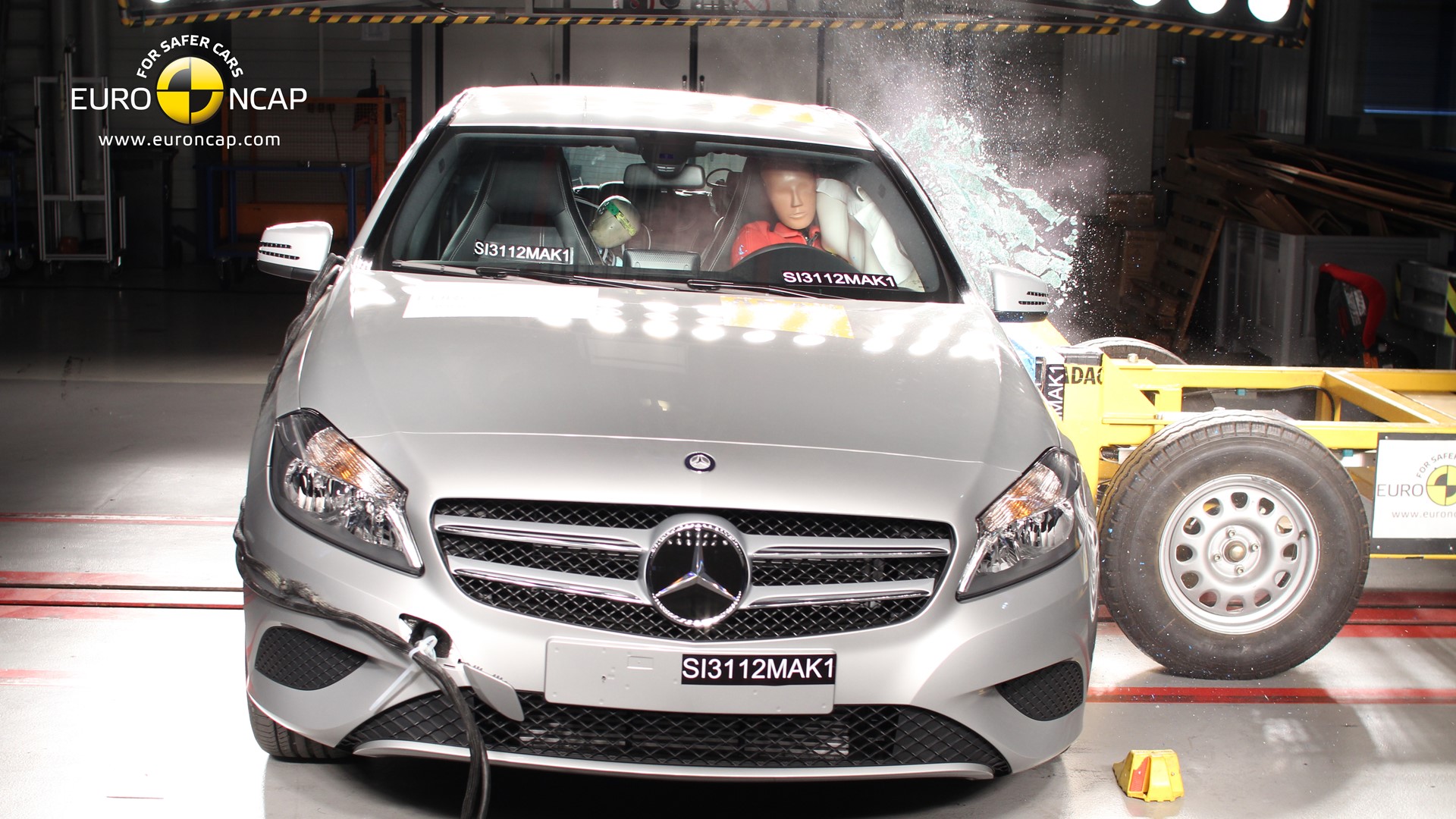 Mercedes Benz A-Class Side crash test 2012