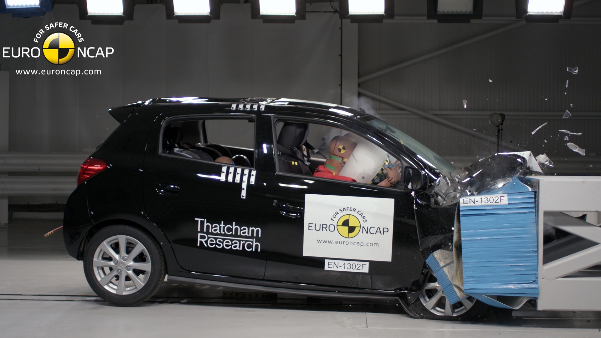 Mitsubishi Space Star/Mirage- Frontal crash test 2013