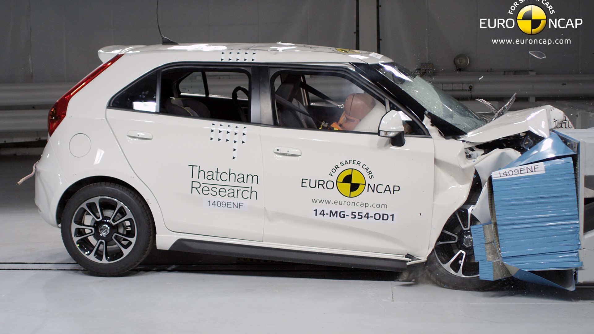 MG3  - Frontal crash test 2014