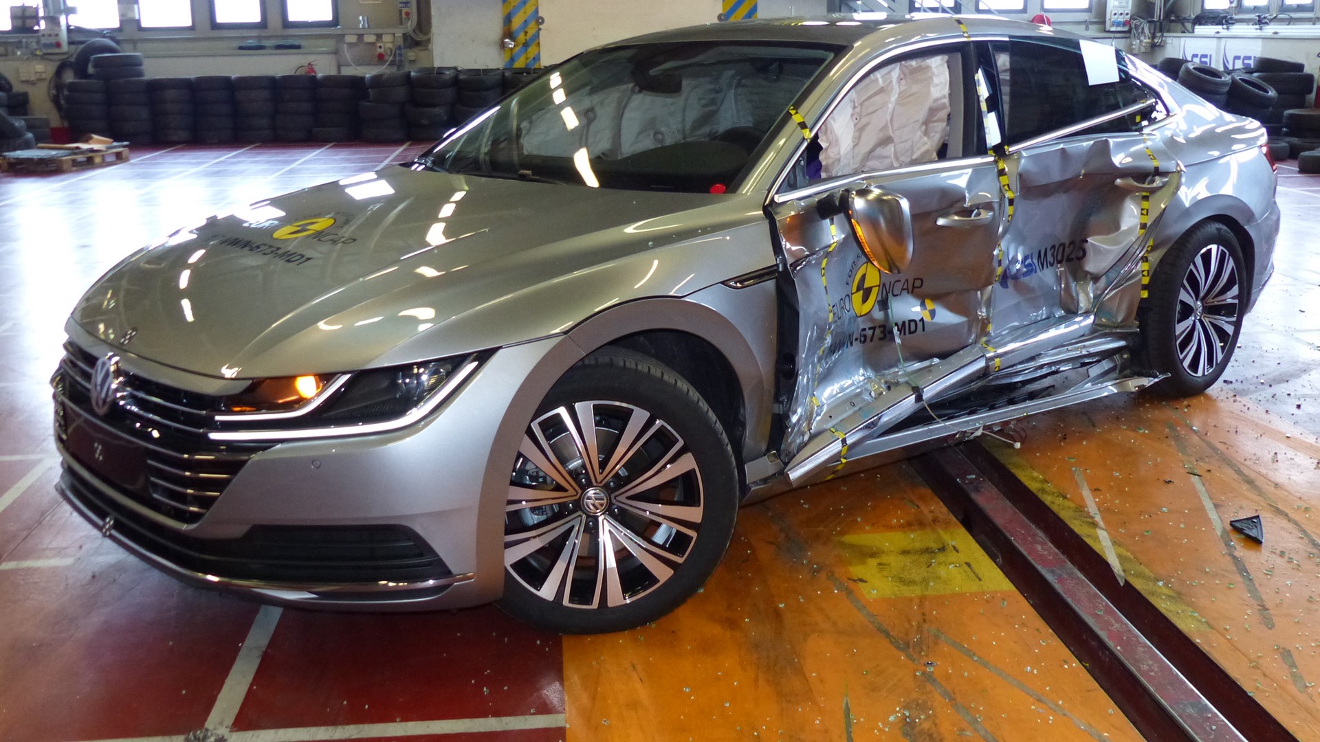 VW Arteon - Side crash test 2017-after crash - Euro NCAP Newsroom