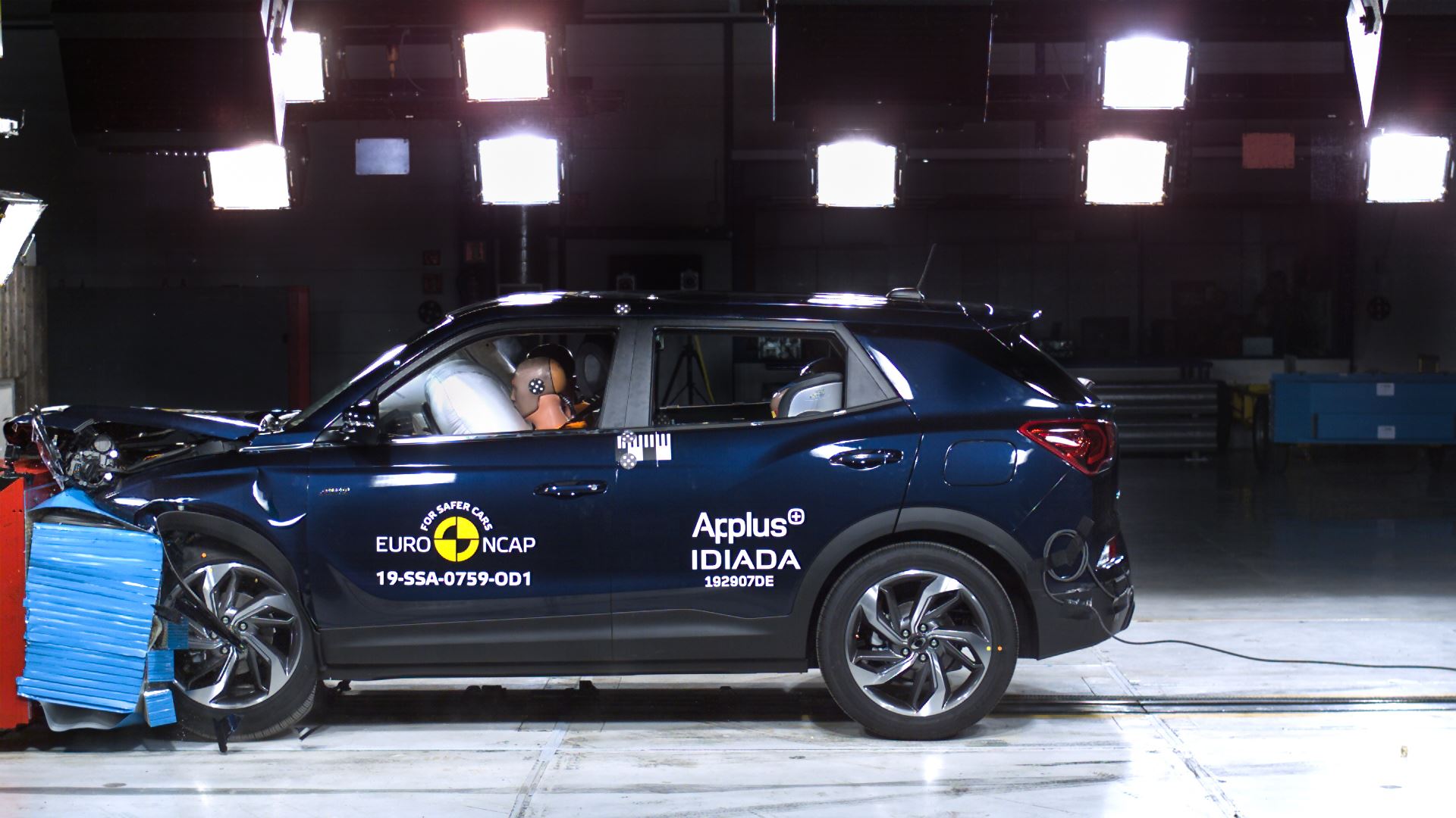 SsangYong Korando - Frontal Offset Impact test 2019