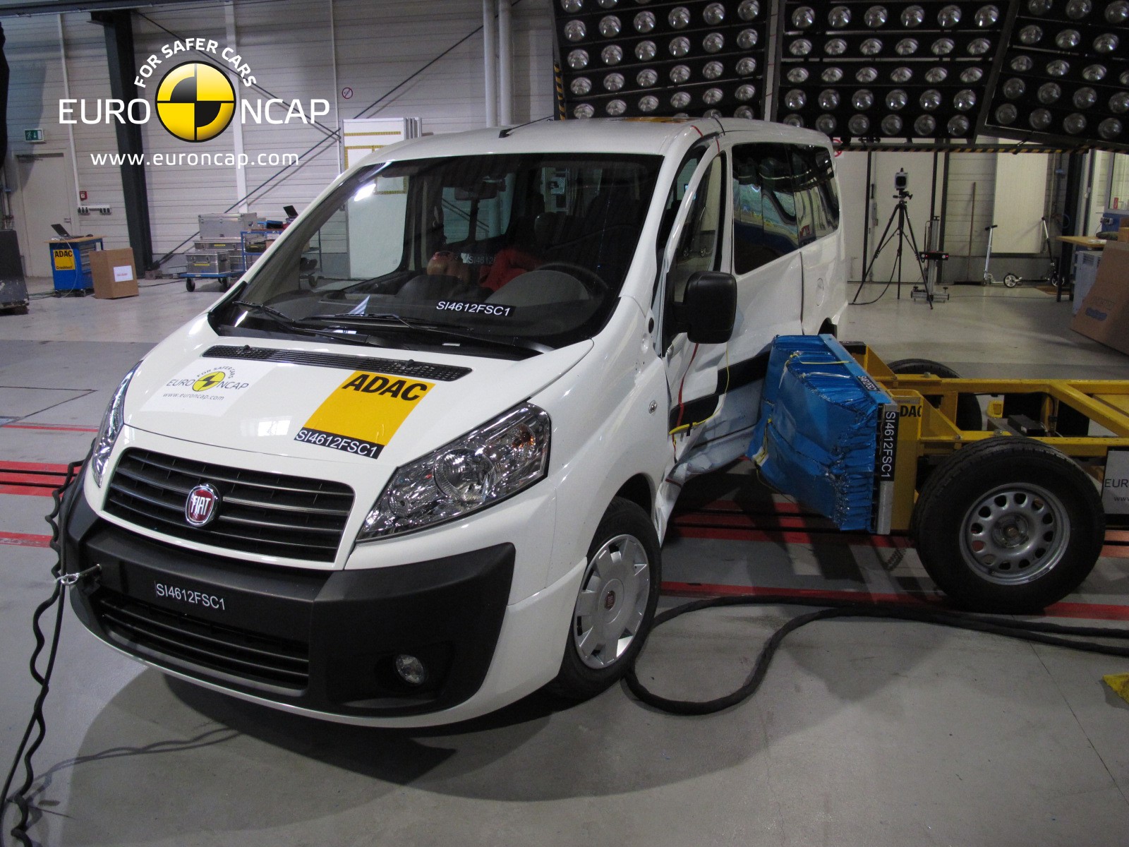 Fiat Scudo  -  Side crash test 2012 - after crash
