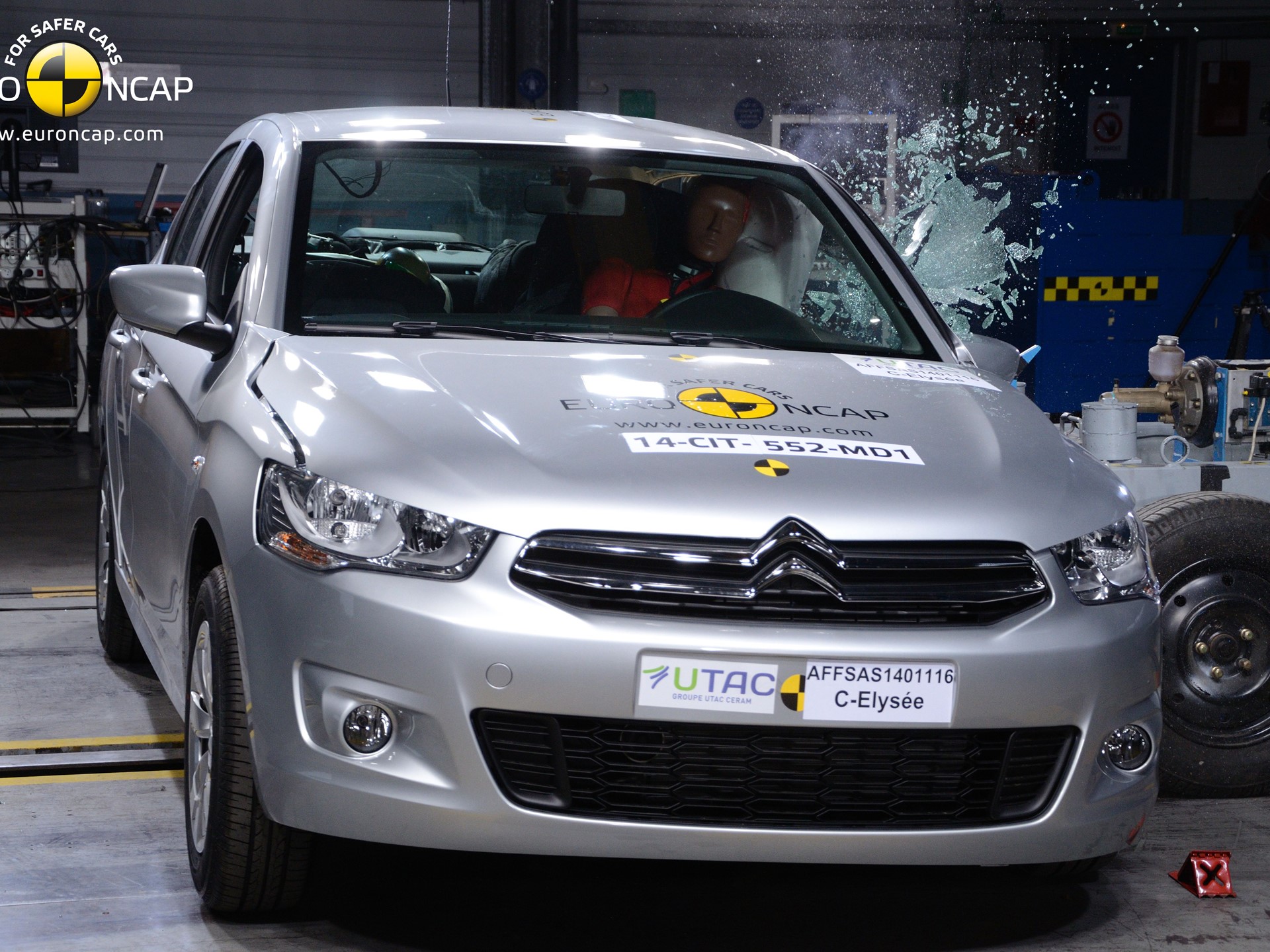 Citroën C-Elysée  - Side crash test 2014