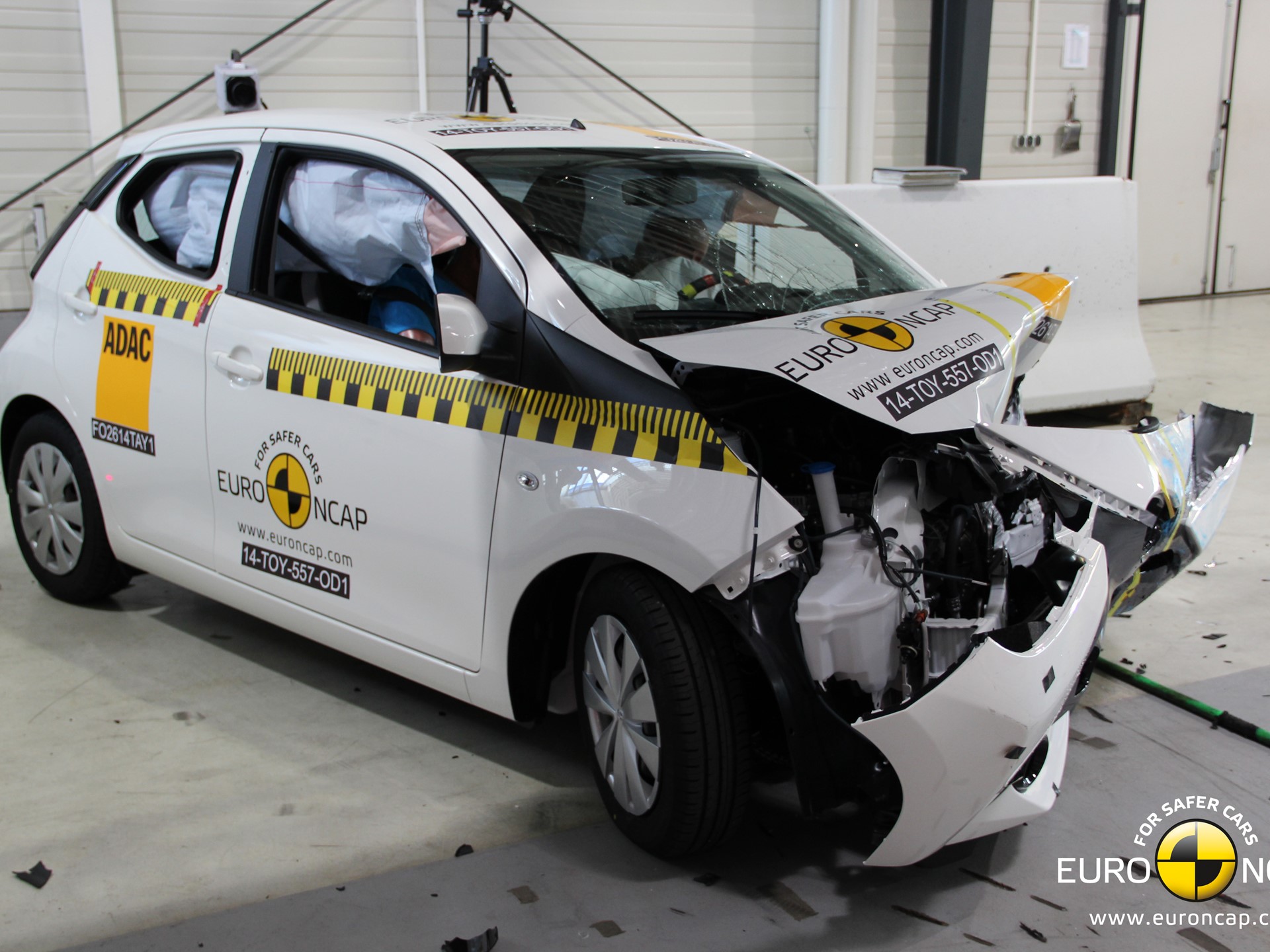 Toyota Aygo - Frontal crash test 2014 - after crash
