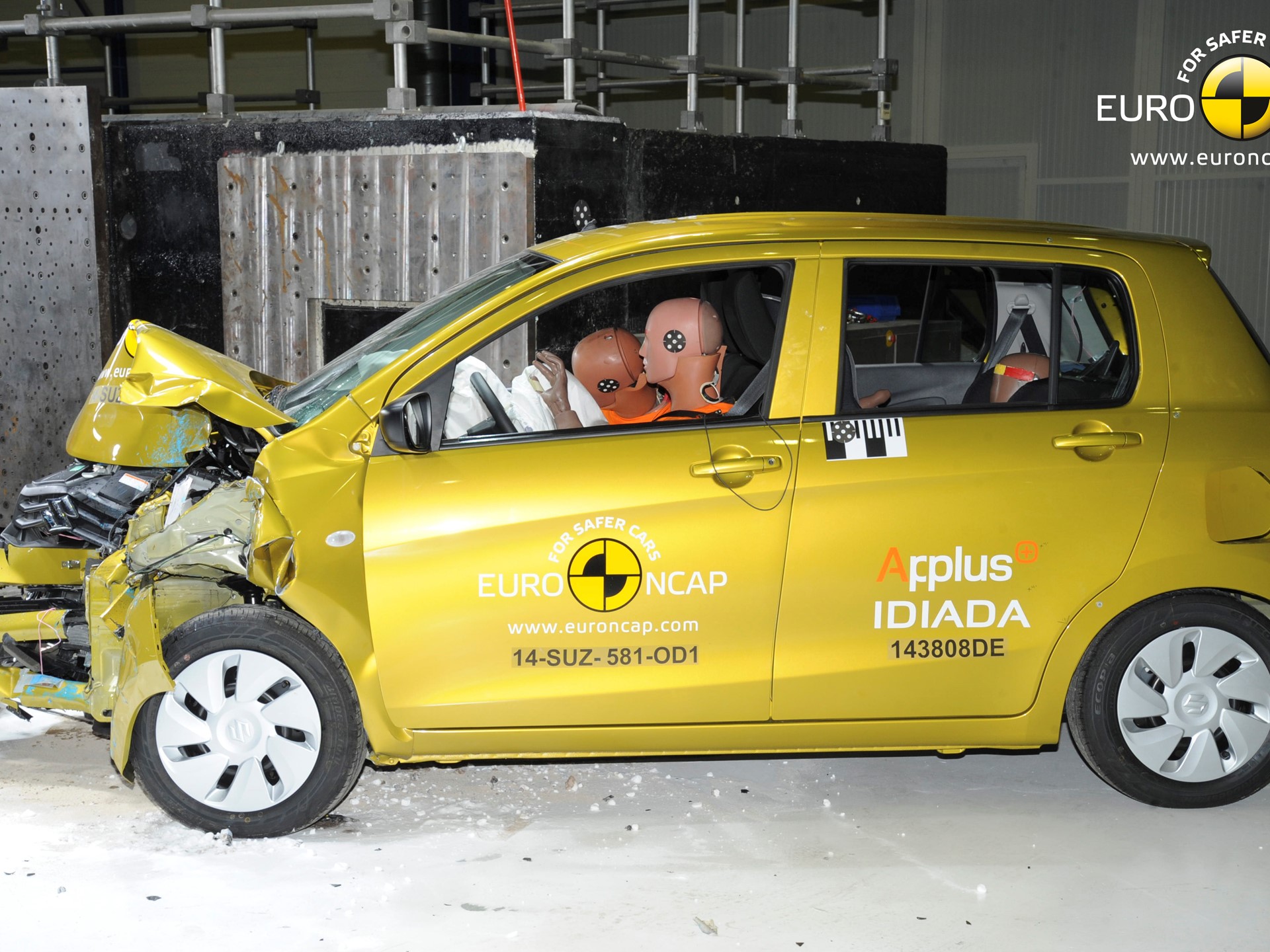 Suzuki Celerio - Frontal crash test 2014 - after crash