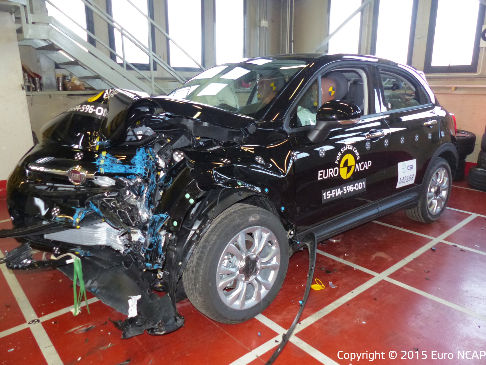 FIAT 500X - Frontal Offset Impact test 2015 - after crash