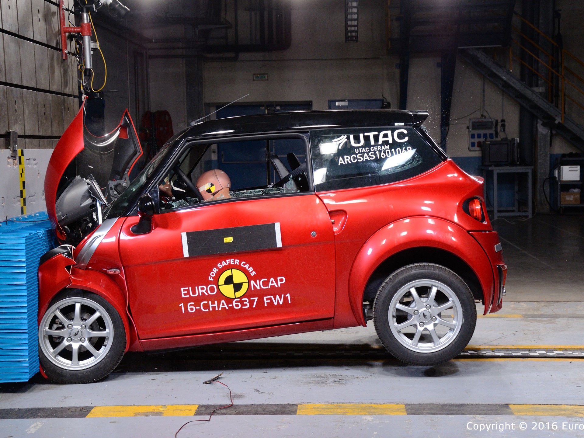 Chatenet CH30 Frontal crash test 2016