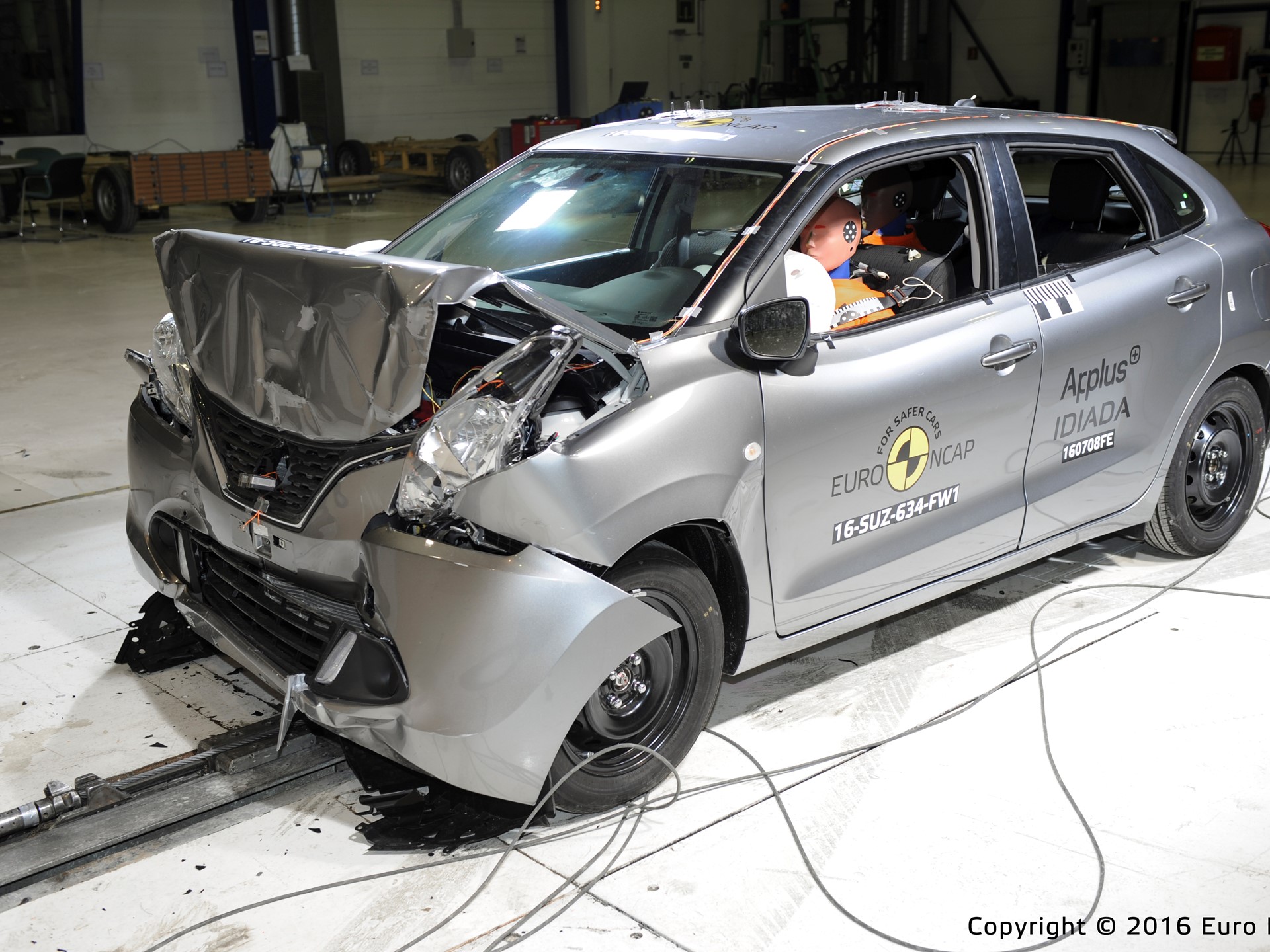 Suzuki Baleno - Frontal Full Width test 2016 - after crash